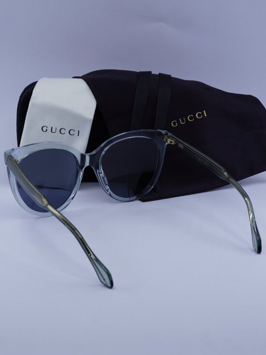 Gucci GG0565S 003 Women Cat Eye Sunglasses - Blue main image 6